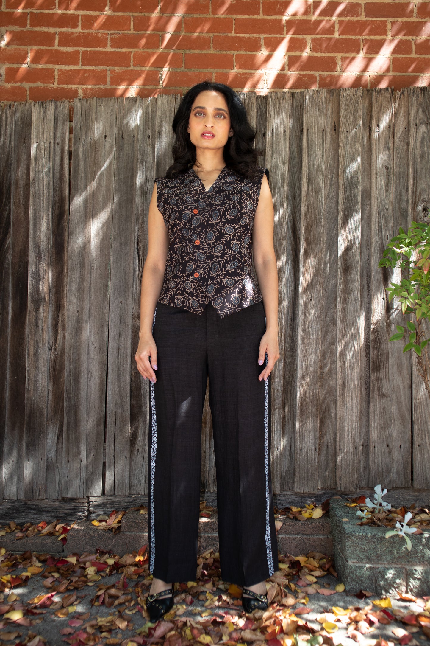 Chintz Cropped Vest