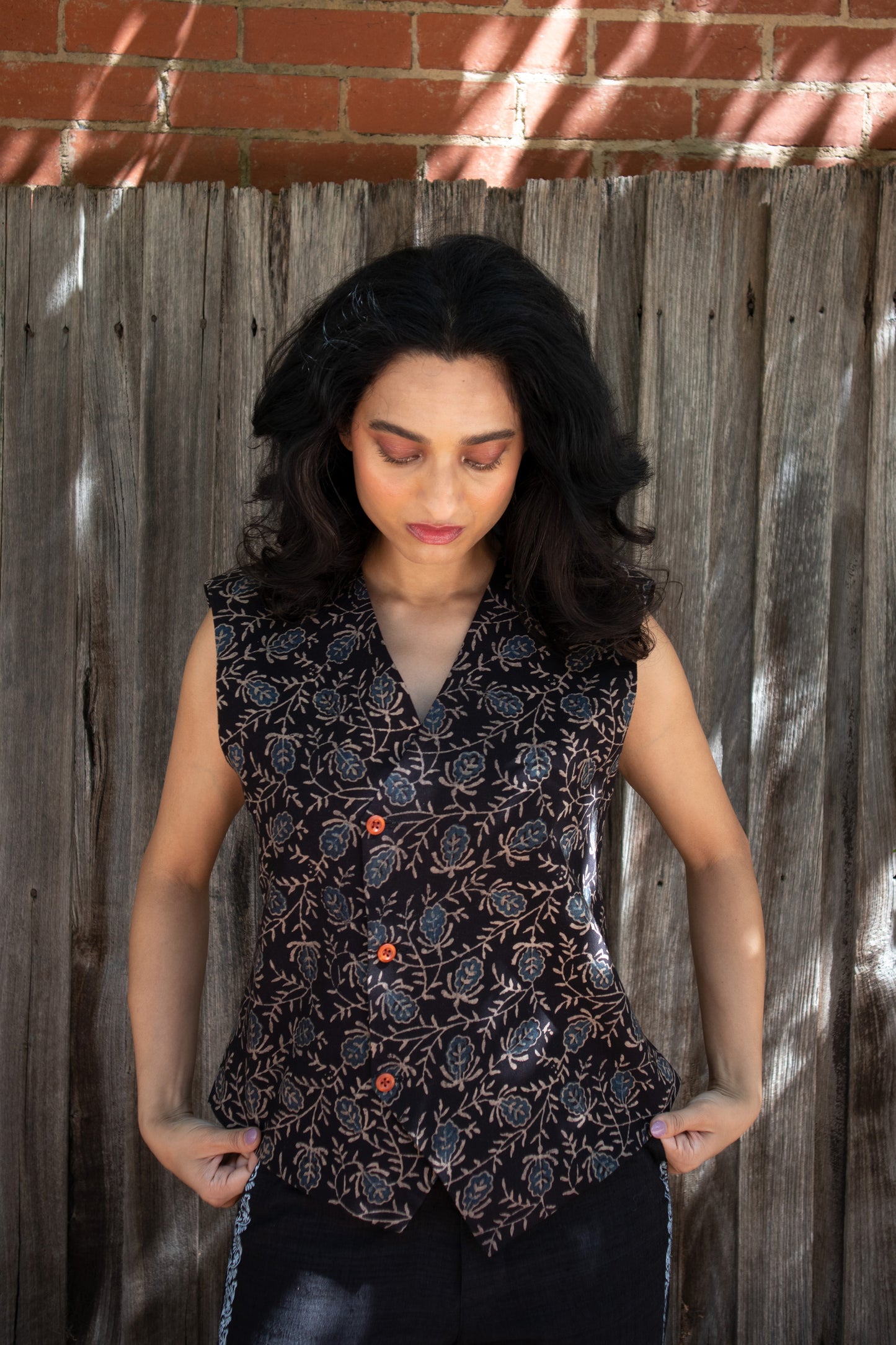 Chintz Cropped Vest