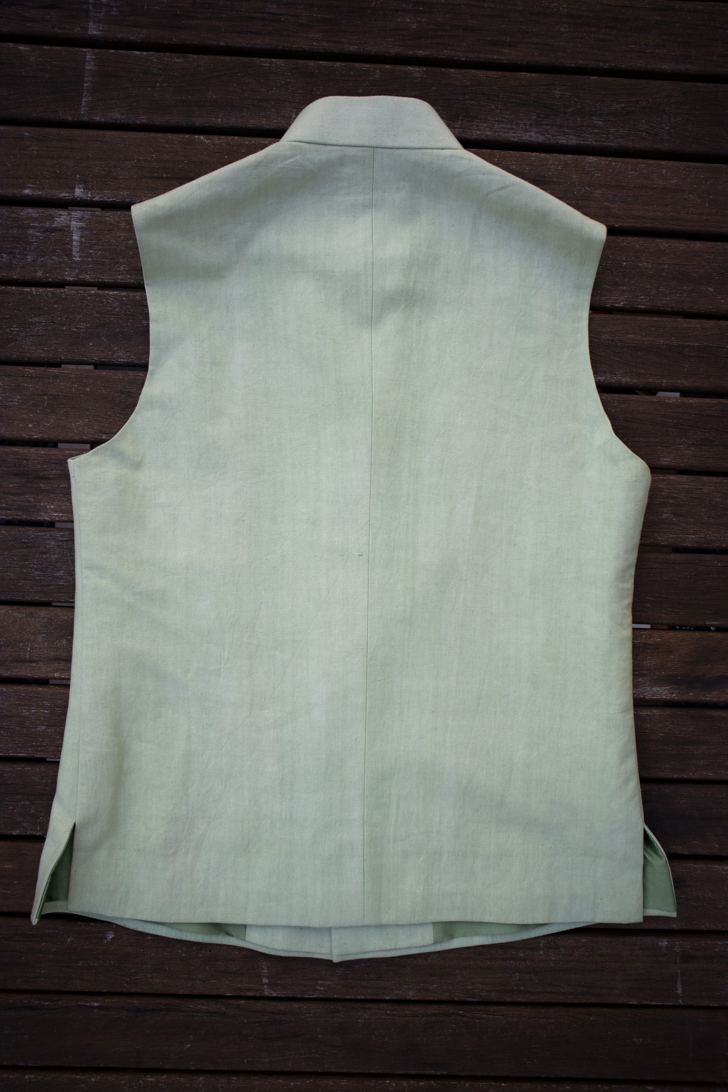 Lime Nehru Vest